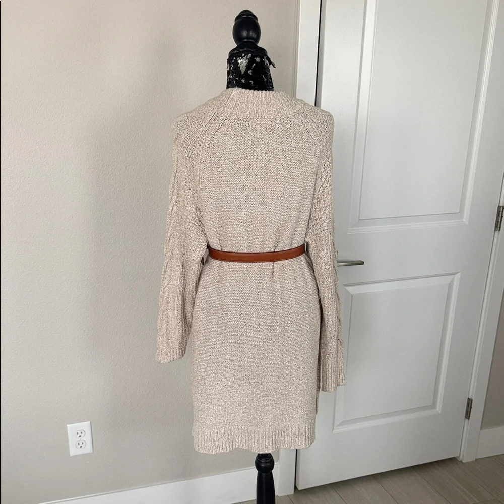 Old Navy Cream Cable Knit Sweater Dress - Picture 4 of 6